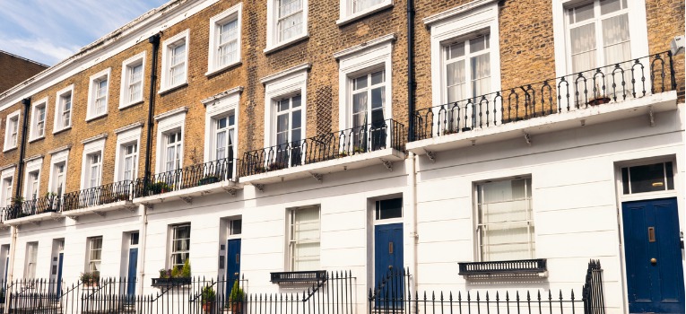 Row of townhouses