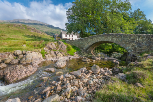 A house with a bridge