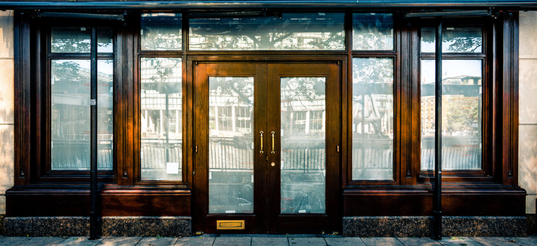 A closed down shop