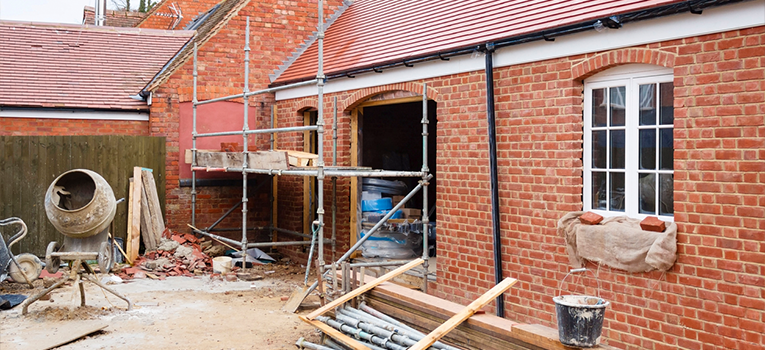 House undergoing heavy refurbishment