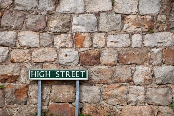 High Street sign