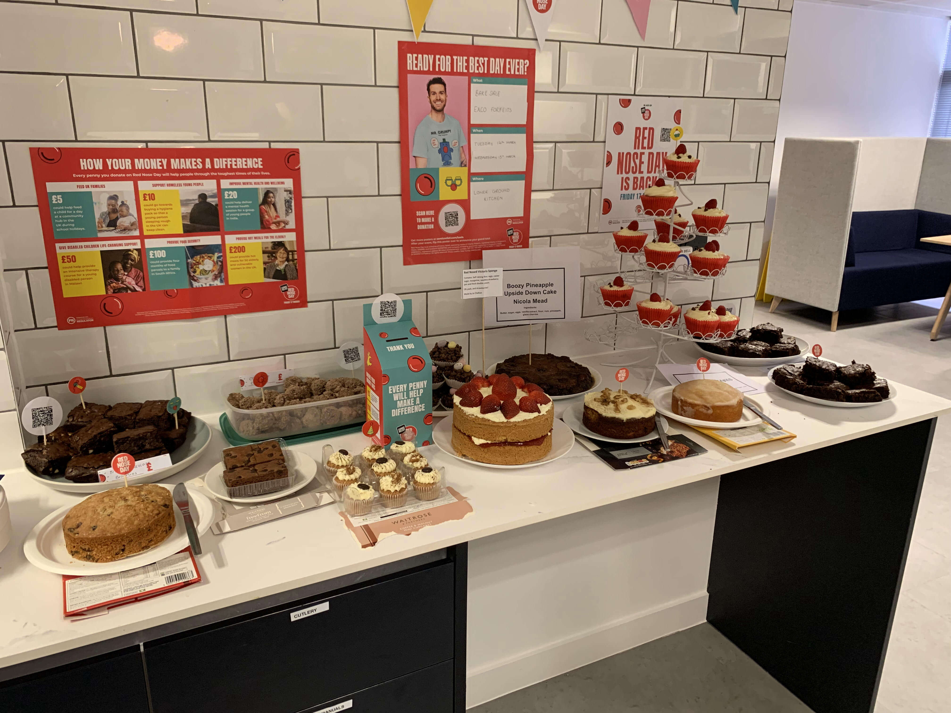 Red Nose Day Cakes