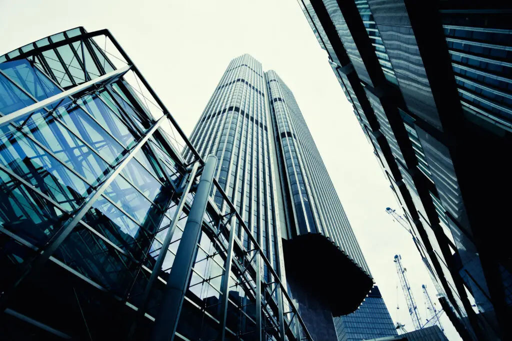 Tall corporate building in London