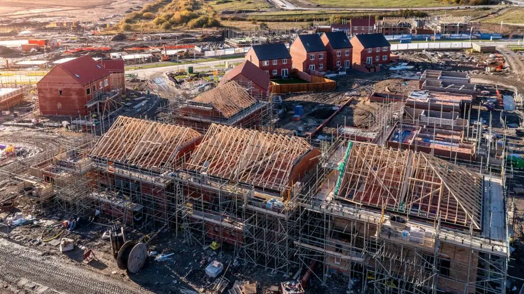 building momentum image with buildings under development